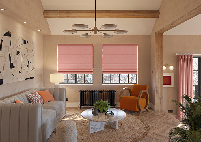 Delicate Chevron, Rayon - Motorised Roman Blind - Image 8